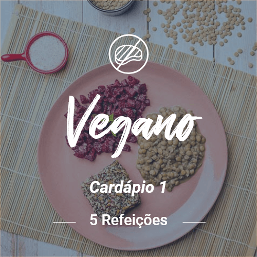 vegano - 5 refeições (almoço ou jantar)