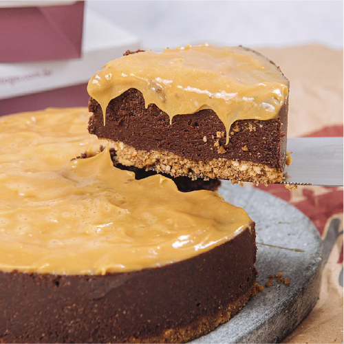 torta de chocolate com caramelo e flor de sal (m)