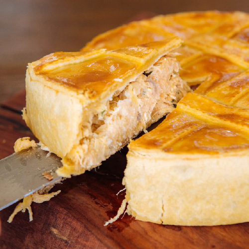 torta de frango (m)