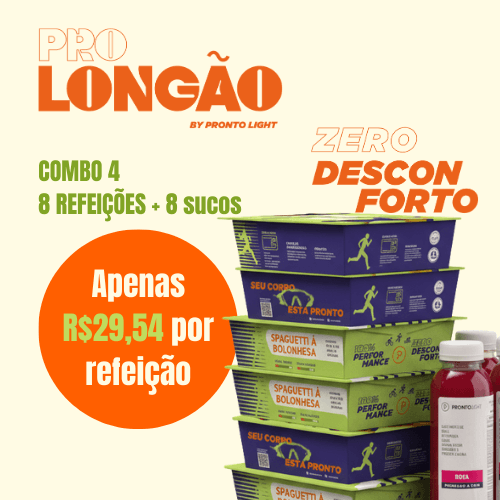 Combo 4 PRO LONGÃO (8 refeições + 8 sucos rosa)