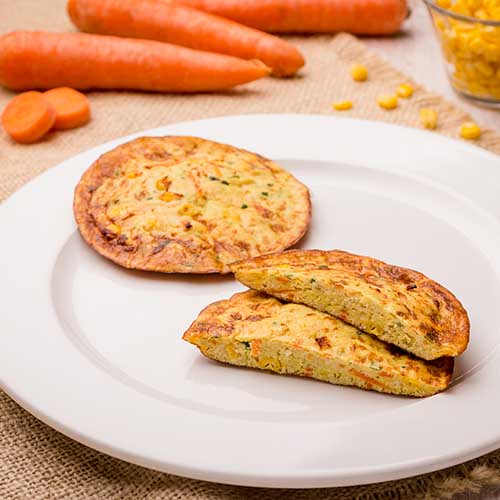 panqueca proteíca low carb - frango