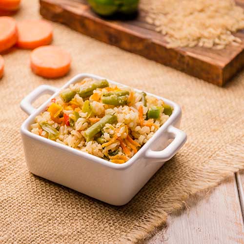 arroz integral à grega