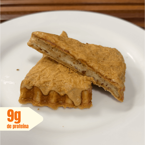bolo proteico de paçoca