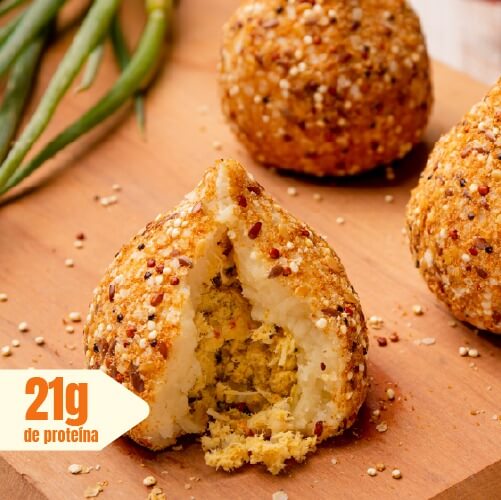 coxinha fit frango e batata doce (21g de proteína)