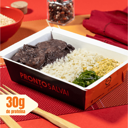 marmita - feijoada light + arroz branco + couve refogada + farofa