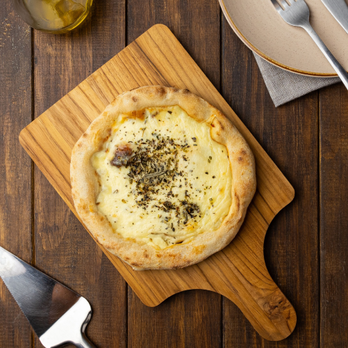 pizza mussarela - longa fermentação