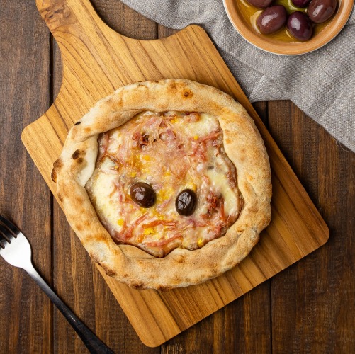 pizza portuguesa - longa fermentação